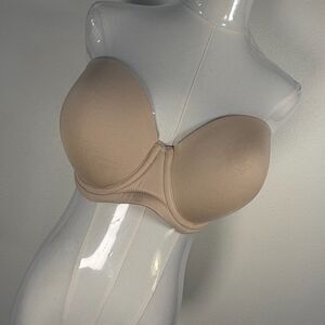 Wacoal Strapless Bra Women’s 36DDD Beige Convertible Underwire